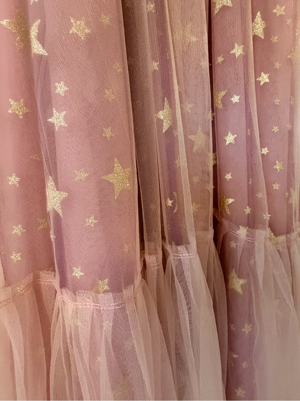 Dusty Rose Star-Embellished Tulle Maxi Dress Teuta Matoshi — image 7 of 8